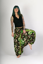 Black-Green-Print-Cotton-Hareem-Jumpsuit-Pants-Avalonia, Avalonia - Avalonia