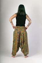 Green Floral Print Cotton Hareem Yoga Jumpsuit Pants - Avalonia, Avalonia - Avalonia