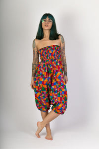 Multi Colour Print Cotton Hareem Yoga Jumpsuit Pants - Avalonia, Avalonia - Avalonia