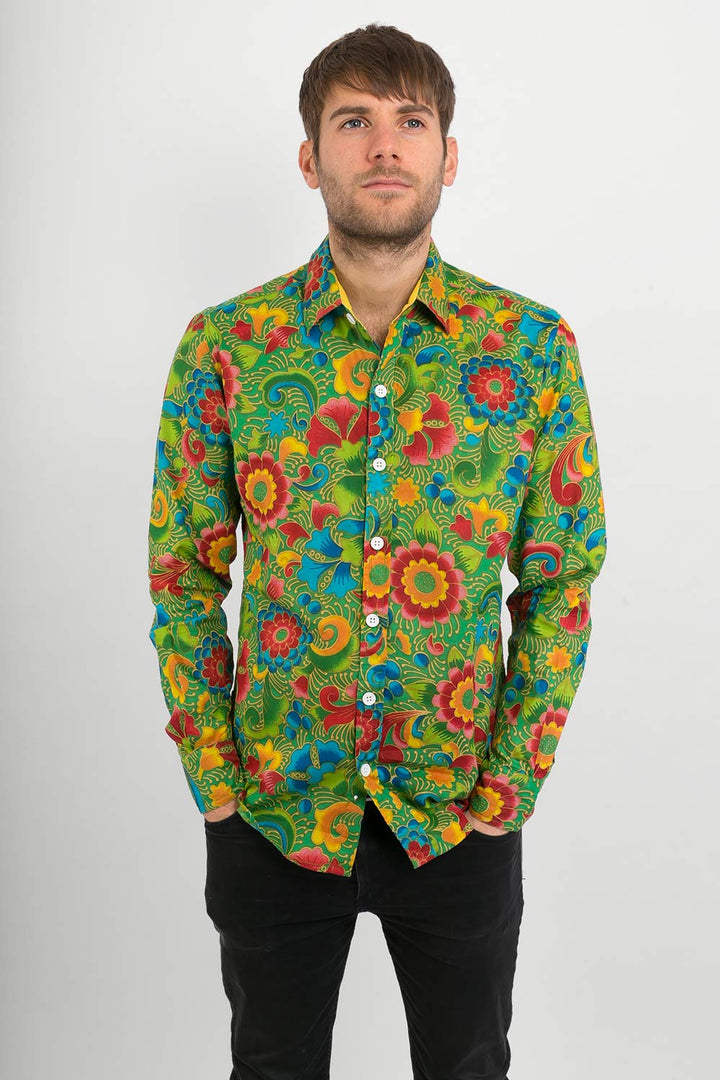 Men's Multi Floral Slim Fit Shirt