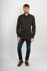 Drinks-Cocktails-Print-Cotton-Slim-Fit-Mens-Long-Sleeve-Shirt- Avalonia-Avalonia-Avalonia