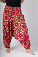 Pink Print Cotton Hareem Yoga Jumpsuit Pants - Avalonia, Avalonia - Avalonia