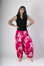 Pink Tie Dye Print Cotton Hareem Yoga Jumpsuit Pants - Avalonia, Avalonia - Avalonia