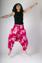 Pink Tie Dye Print Cotton Hareem Yoga Jumpsuit Pants - Avalonia, Avalonia - Avalonia