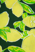 Lemon Yellow Print Cotton Slim Fit Mens Shirt Long Sleeve